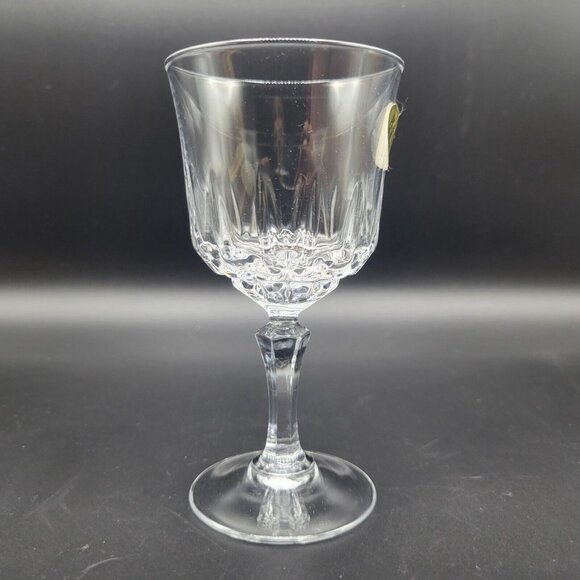 Vintage Cristal DArques France Genuine Lead Crystal Stemware Wine Glass Set of 6 - Picture 5 of 12
